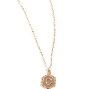 Emblematic Elegance - Gold - C, Necklace With Fish Hook Earrigs